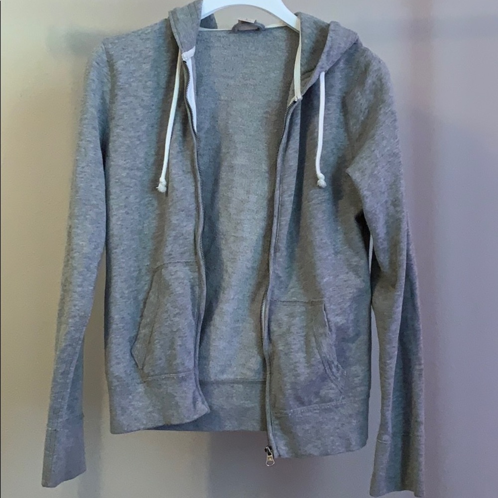Grey Zip Up Hoodie